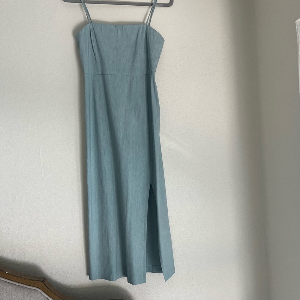 Theory Linen Midi Dress Sz 4